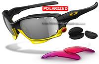 Oakley Jawbone Custom Matte Black / BlackIridium Polarized Vented (1666)